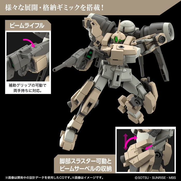 Hg Mobile Suit Gundam Witch Of Mercury Demi Barding 1/144 Scale Color Coded Plastic Model- Japan Figure Store - #1 Bring To You The Best Japanese Goods