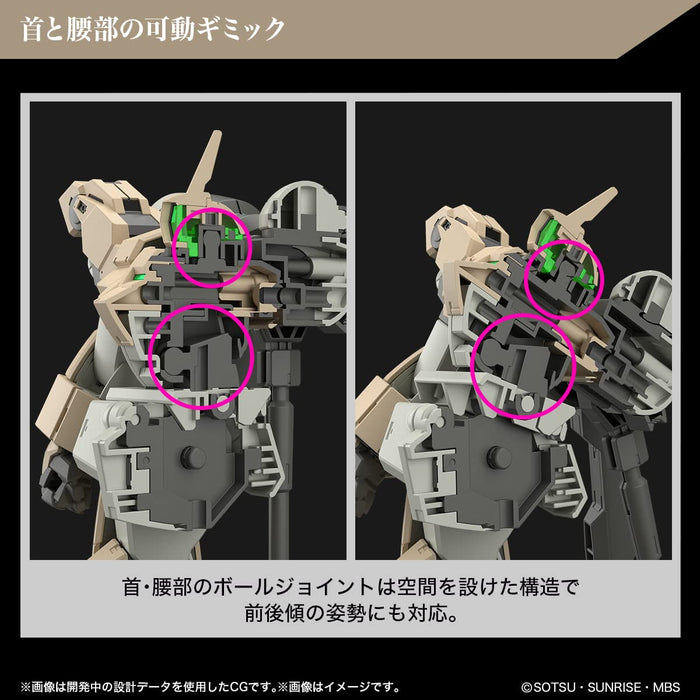 Hg Mobile Suit Gundam Witch Of Mercury Demi Barding 1/144 Scale Color Coded Plastic Model- Japan Figure Store - #1 Bring To You The Best Japanese Goods
