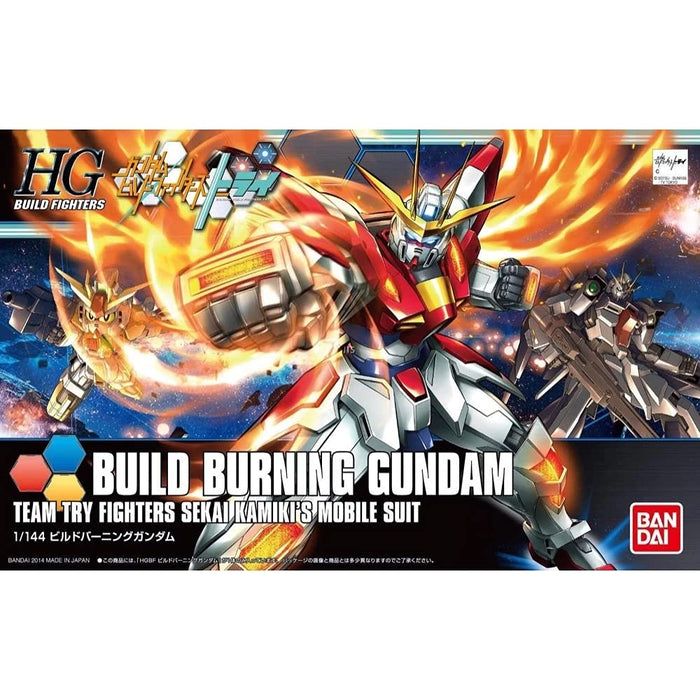 BANDAI Hg Build Fighters 018 Build Burning Gundam 1/144 Scale Kit- Japan Figure Store - #1 Bring To You The Best Japanese Goods