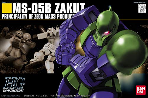 BANDAI Hguc 064 Gundam Ms-05B Zaku I 1/144 Scale Kit- Japan Figure Store - #1 Bring To You The Best Japanese Goods