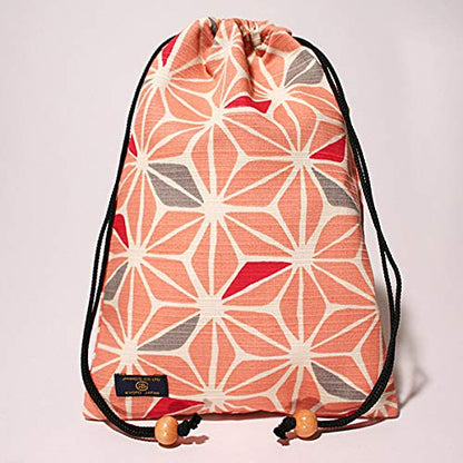 Jhands Japanese Hikara Kinchaku Asanoha Pink (L)- Japan Figure Store - #1 Bring To You The Best Japanese Goods