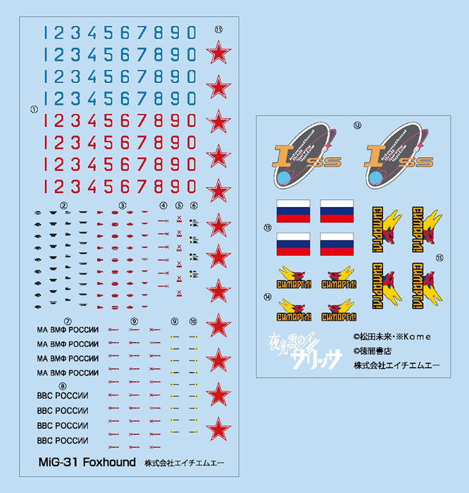 Hma Noctilucent Sarissa Mig-31 Semargl 1/144 Japan Plastic Model- Japan Figure Store - #1 Bring To You The Best Japanese Goods
