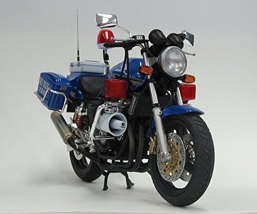 Honda Cb400 Super Four Osaka Prefectural Police Sky Blue Squad Plastic Model Kit- Japan Figure Store - #1 Bring To You The Best Japanese Goods