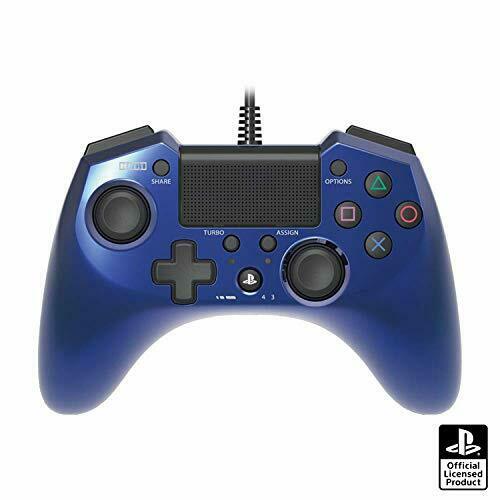 Hori Pad Fps Plus For Ps4 Ps3 Blue Turbo Rapid Fire Wired Controller Gamepad- Japan Figure Store - #1 Bring To You The Best Japanese Goods