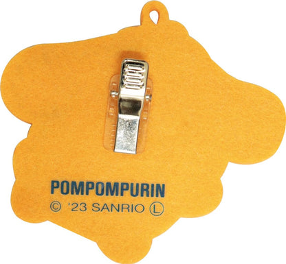 J&S Planning Charm Sanrio Fluffy Embroidered Patch Bag Charm Pompompurin Yellow Japan 8.5X8X1Cm Wcm003- Japan Figure Store - #1 Bring To You The Best Japanese Goods