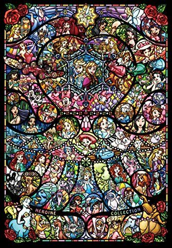 Jigsaw Puzzle Disney & Disney Pixar Heroine Collection Stained Glass 2000pc- Japan Figure Store - #1 Bring To You The Best Japanese Goods