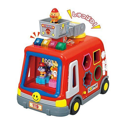 Joypalette Anpanman Sounds And Lights And Plenty Of Hands! Dx Puzzle Fire Engine- Japan Figure Store - #1 Bring To You The Best Japanese Goods
