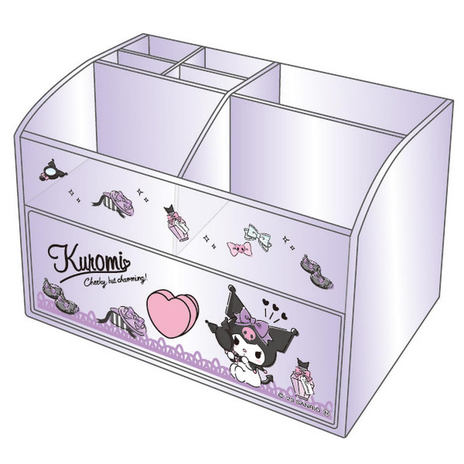 K Company Kuromi Cosmetic Case H100xW140xD90mm CKOC1-Ku- Japan Figure Store - #1 Bring To You The Best Japanese Goods