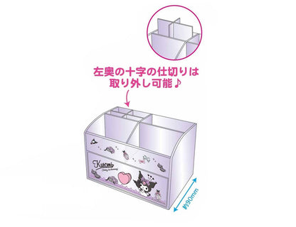 K Company Kuromi Cosmetic Case H100xW140xD90mm CKOC1-Ku- Japan Figure Store - #1 Bring To You The Best Japanese Goods