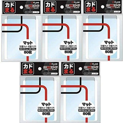 R Line Rounded Corner Sleeve Matte Transparent 50Sleeves Pack- Japan Figure Store - #1 Bring To You The Best Japanese Goods