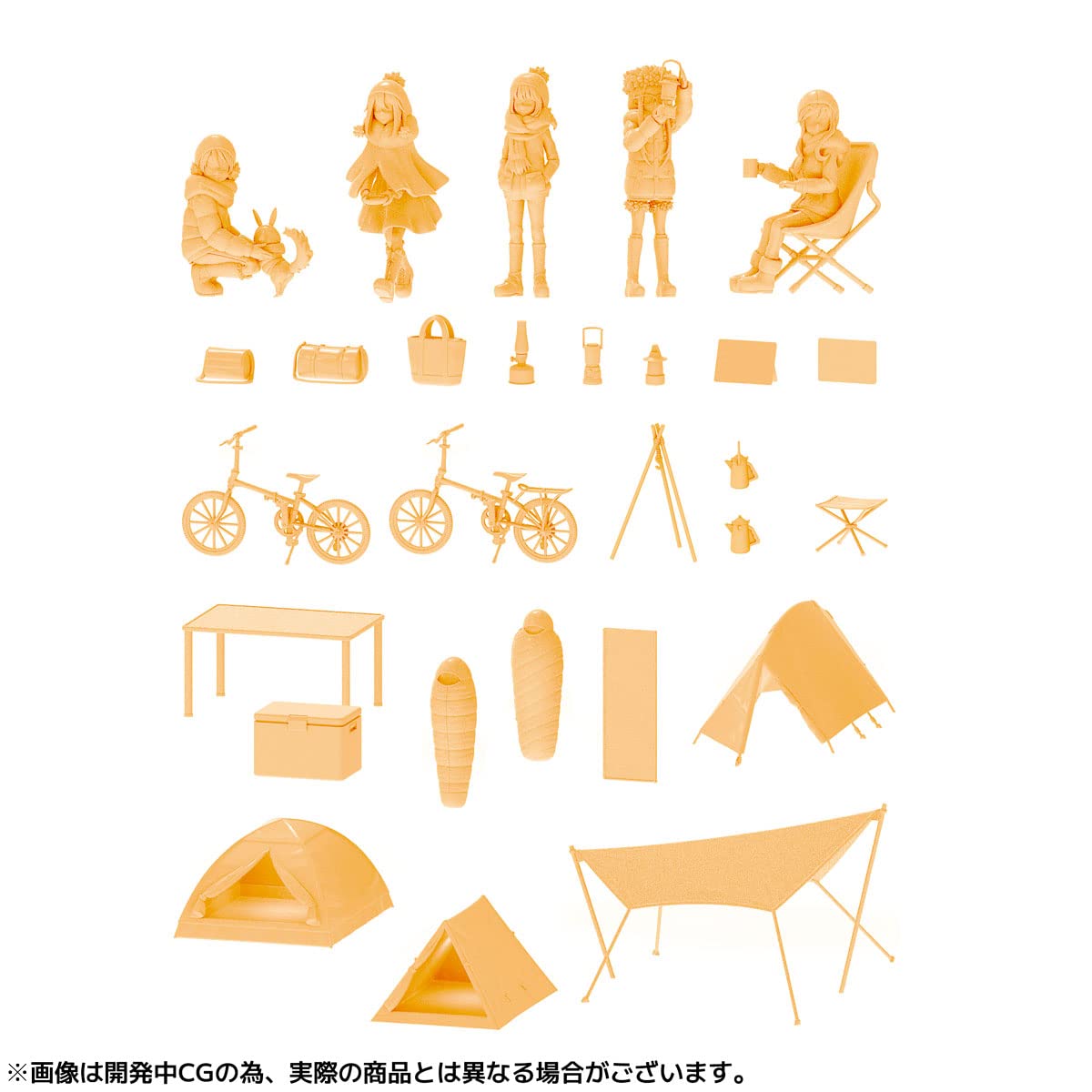 KAIYODO Artpla 1/24 Yuru Camp Camping Set Plastic Model Laid-Back Camp- Japan Figure Store - #1 Bring To You The Best Japanese Goods