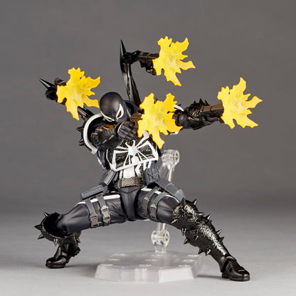 Kaiyodo Revoltech Amazing Yamaguchi Agent Venom 170mm PVC ABS Figure- Japan Figure Store - #1 Bring To You The Best Japanese Goods