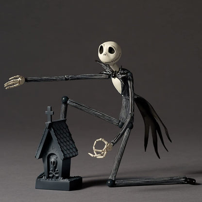 Kaiyodo Revoltech Jack Skellington 1.5 Figure 185Mm Japan Pvc Abs Movable- Japan Figure Store - #1 Bring To You The Best Japanese Goods