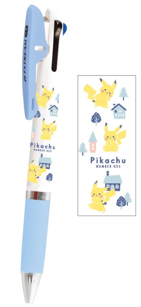 Kamio Japan Pokemon Pikachu Jetstream 0.5 Ballpoint Pen Forest Town 302830- Japan Figure Store - #1 Bring To You The Best Japanese Goods