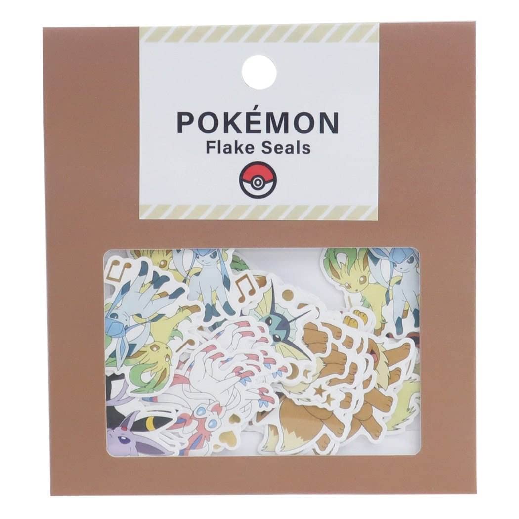 Kamiojapan Pokemon Flake Seals Eevee Friends [017887]- Japan Figure Store - #1 Bring To You The Best Japanese Goods