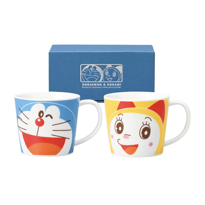 Kaneshotouki Doraemon Mug Cup Set of 2 - 280ml Made in Japan 070750- Japan Figure Store - #1 Bring To You The Best Japanese Goods