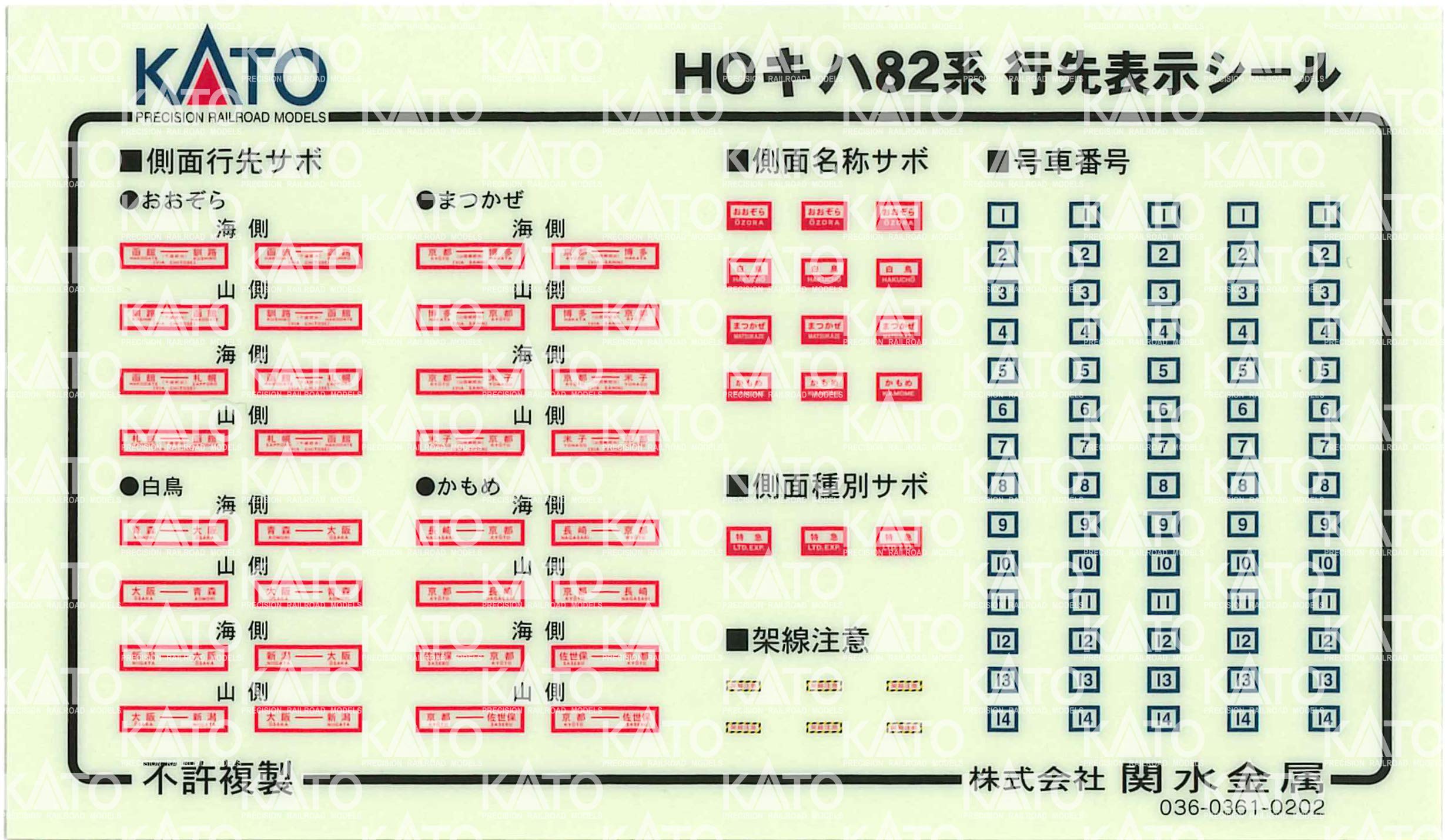 Kato Kiha82 Diesel Model Train HO Gauge Railway Car 1-607-1 Series- Japan Figure Store - #1 Bring To You The Best Japanese Goods