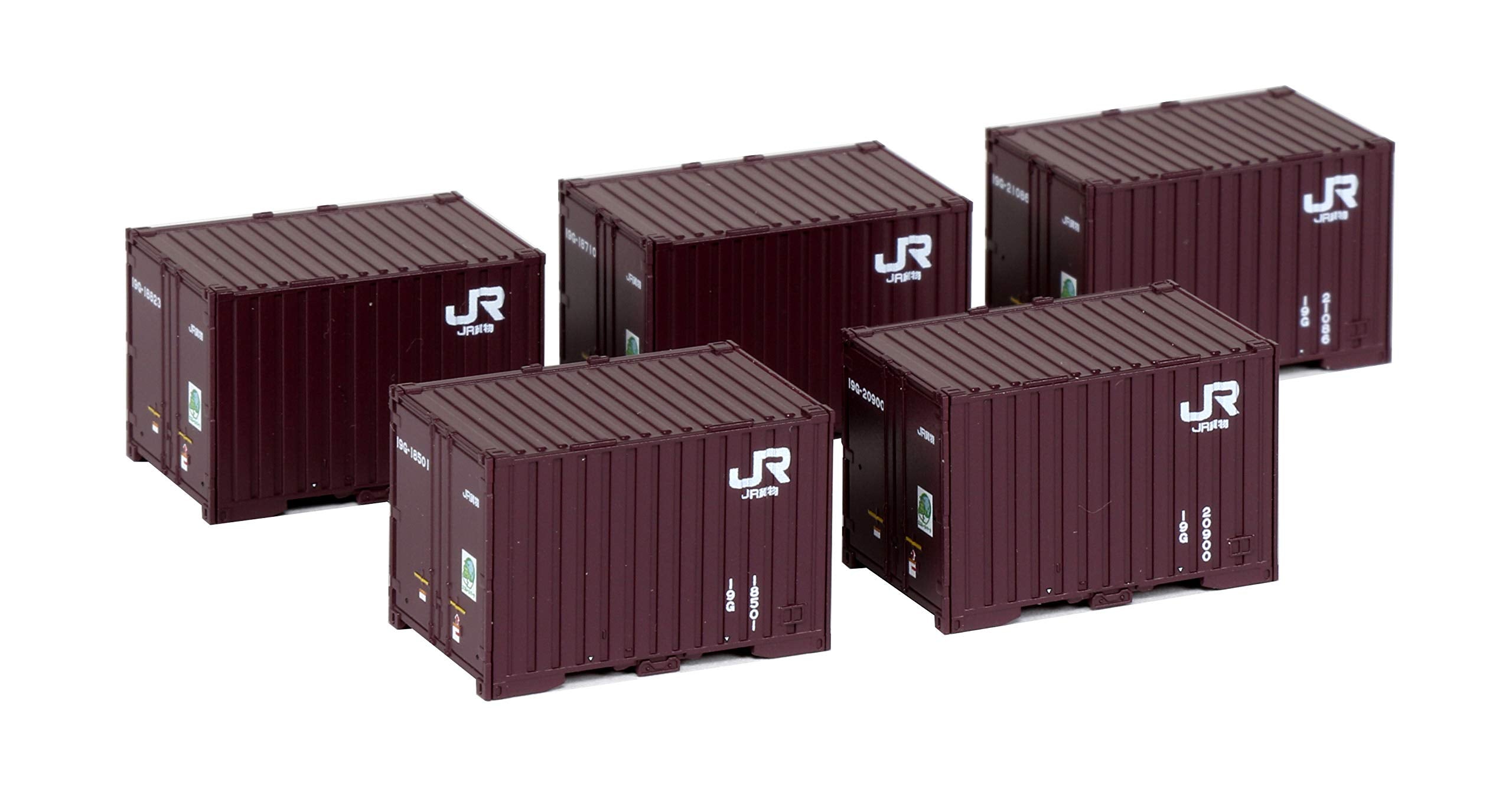 Kato N Gauge 19G Container 5-piece Set 23-577 New Paint Railway Model Supplies- Japan Figure Store - #1 Bring To You The Best Japanese Goods