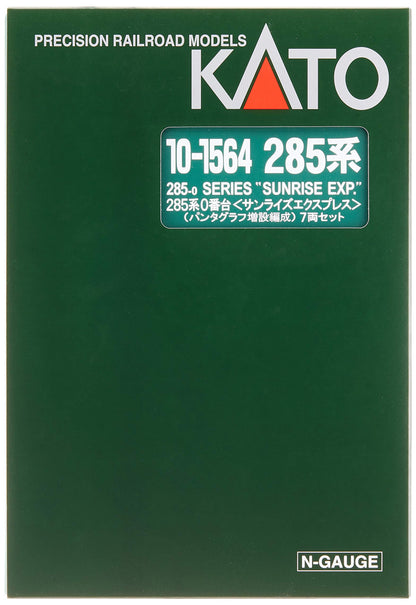 KATO - 10-1564 Series 285-0 'Sunrise Express' - Pantograph Expansion Configuration 7 Cars Set - N Scale- Japan Figure Store - #1 Bring To You The Best Japanese Goods