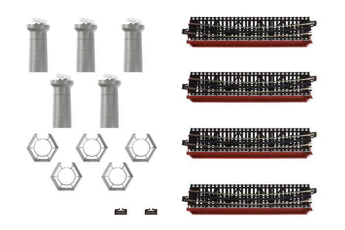 Kato N Gauge Red Curved Iron Bridge Set R481-60° Non-Electrified Railway Model- Japan Figure Store - #1 Bring To You The Best Japanese Goods