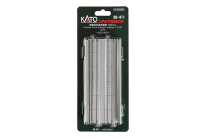 Kato Double Track Elevated Straight Line Rail Model N Gauge 186mm - 2 Piece Set- Japan Figure Store - #1 Bring To You The Best Japanese Goods