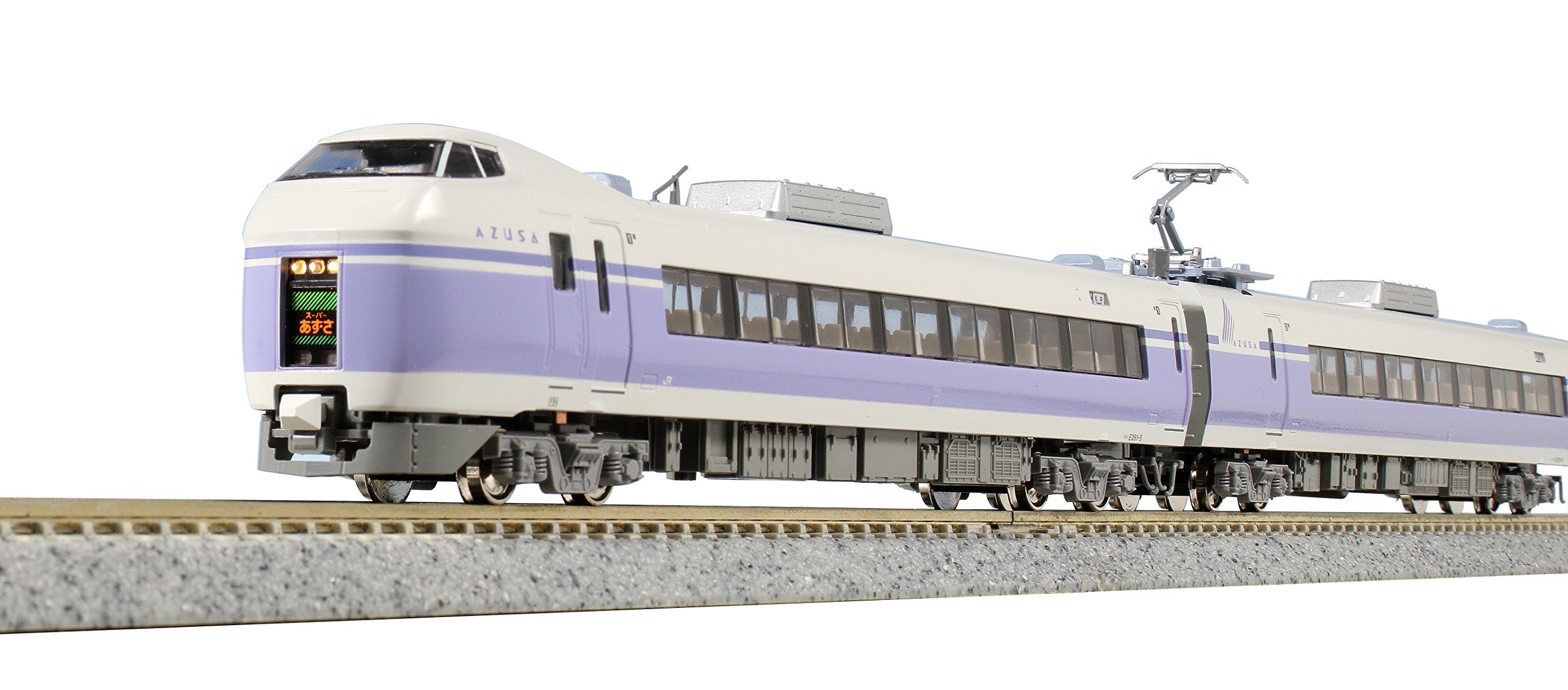 Kato N Gauge E351 Super Azusa 4-Car Model Train Set 10-1343 - Purple- Japan Figure Store - #1 Bring To You The Best Japanese Goods