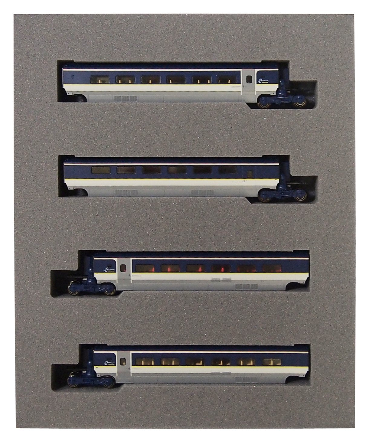 Kato Eurostar 4-Car Set N Gauge - New Paint 10-1298 Model Railway Train- Japan Figure Store - #1 Bring To You The Best Japanese Goods