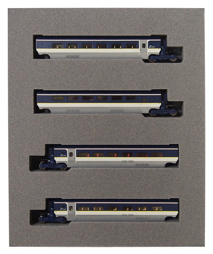 Kato Eurostar 4-Car Set N Gauge - New Paint 10-1298 Model Railway Train- Japan Figure Store - #1 Bring To You The Best Japanese Goods