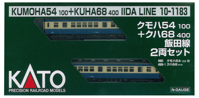 Kato N Scale Iida Line 2-Car Model Train Set Kumoha54100 and Kuha68400- Japan Figure Store - #1 Bring To You The Best Japanese Goods