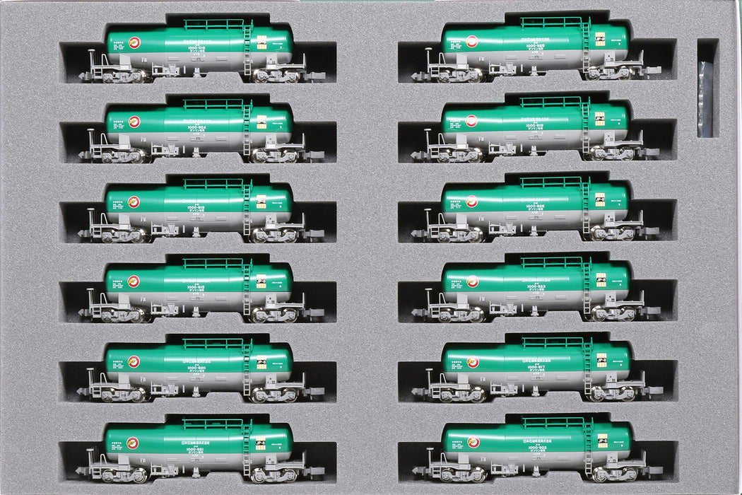 Kato N Gauge 12-Car Taki 1000 Nippon Oil US Military Fuel Transport Toy Train Set- Japan Figure Store - #1 Bring To You The Best Japanese Goods
