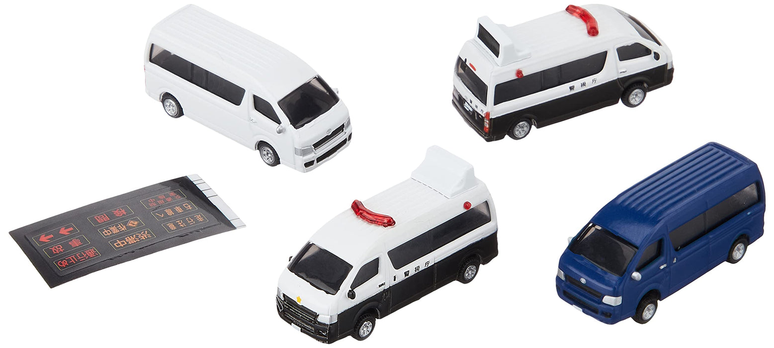 Kato Toyota Hiace Super Long Police Vehicle N Gauge - 4 Unit Railway Model 23-651A- Japan Figure Store - #1 Bring To You The Best Japanese Goods