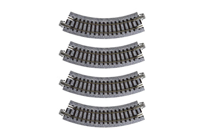 Kato N Gauge Unitrack Compact 4-Piece 45° Curved Track Railway Model Set 20-176- Japan Figure Store - #1 Bring To You The Best Japanese Goods