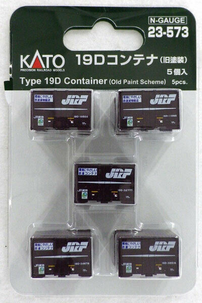 Kato N Scale Type 19d Container Old Paint Scheme 5 Pieces- Japan Figure Store - #1 Bring To You The Best Japanese Goods