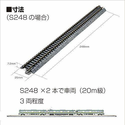 Kato N Scale Unitrack Compact Curve Line R183-45 Degrees 4 Pieces 20-172 Model- Japan Figure Store - #1 Bring To You The Best Japanese Goods