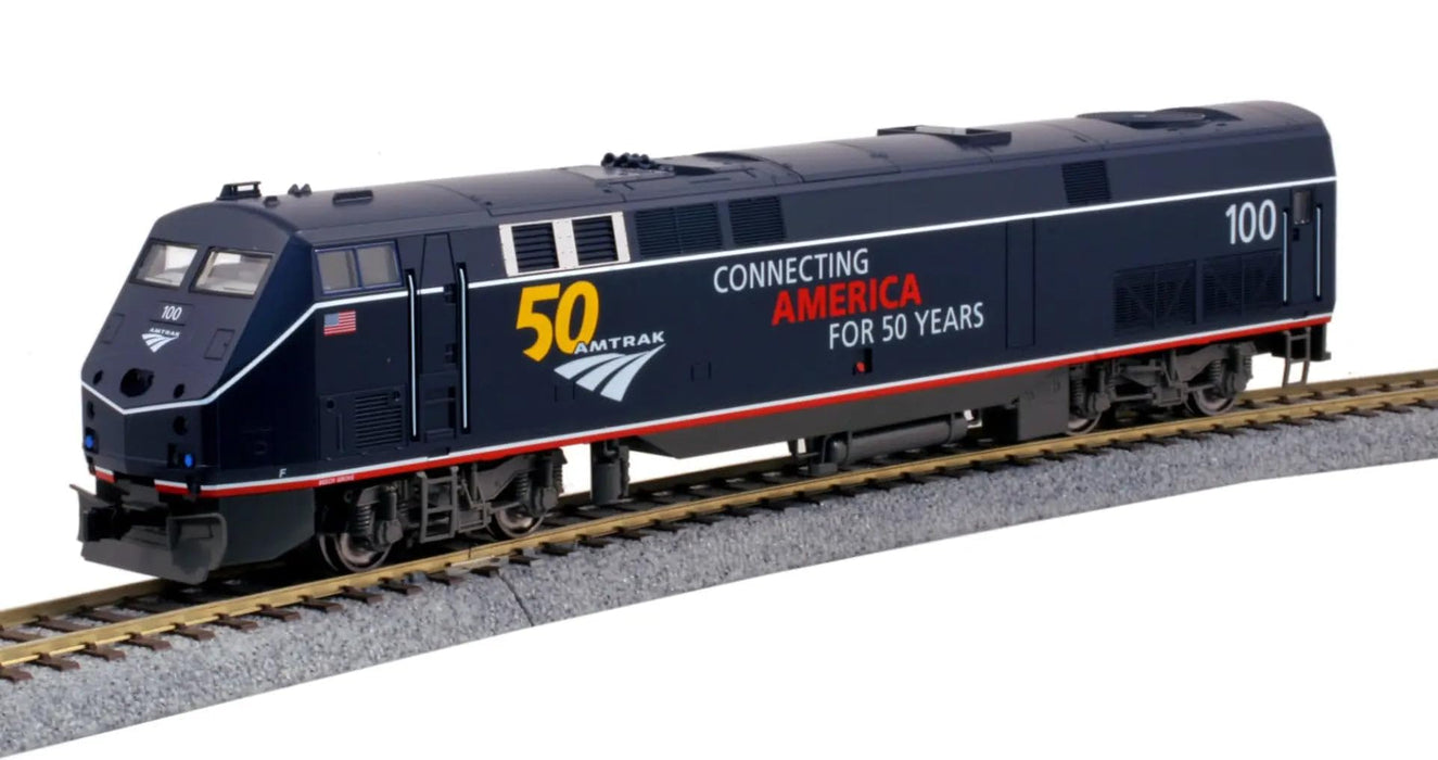Kato Railway N GE P42 Amtrak Midnight Blue Model #100 with 50th Anniversary Logo- Japan Figure Store - #1 Bring To You The Best Japanese Goods