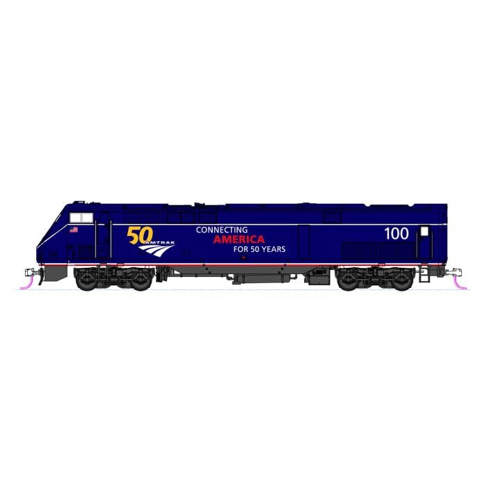 Kato Railway N GE P42 Amtrak Midnight Blue Model #100 with 50th Anniversary Logo- Japan Figure Store - #1 Bring To You The Best Japanese Goods