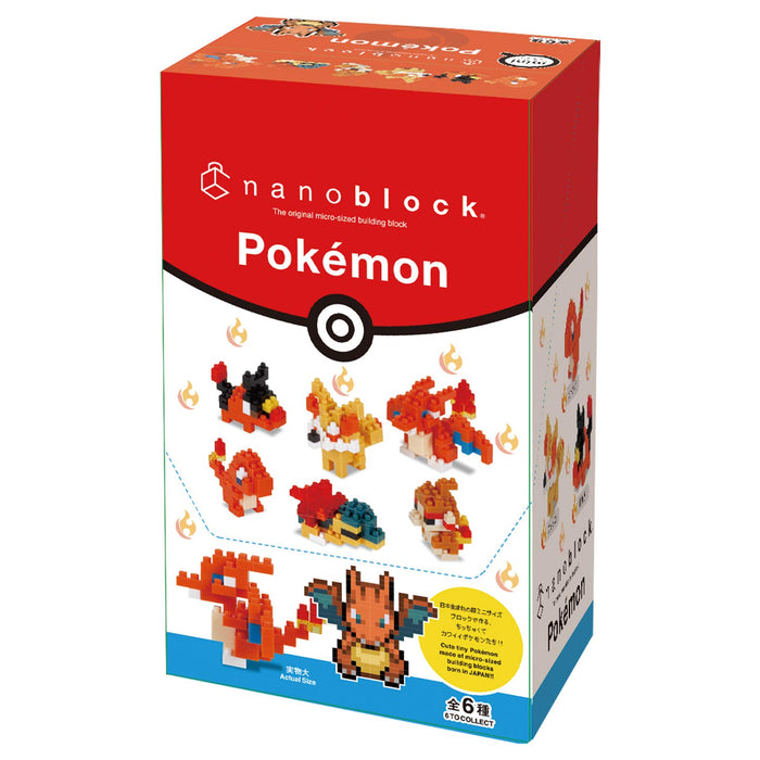Kawada Nanoblock Mini Nano Pokemon Fire Type Nbmc_11S (Box) Pokemon Building Toys- Japan Figure Store - #1 Bring To You The Best Japanese Goods