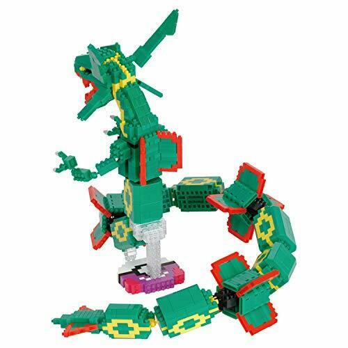 Kawada Nanoblock Pokemon Rayquaza Extreme Dx Building Kit Nbpm_074- Japan Figure Store - #1 Bring To You The Best Japanese Goods