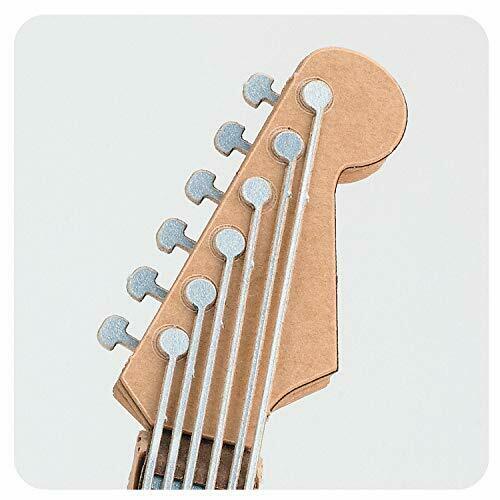 Kawada Pn-136 Papernano Electric Guitar Red Paper Craft Model- Japan Figure Store - #1 Bring To You The Best Japanese Goods