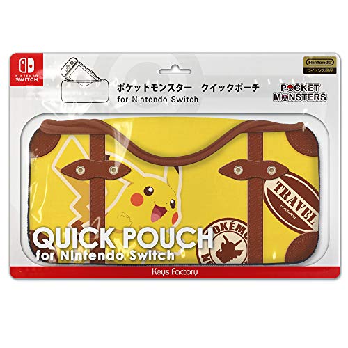 Keys Factory Cqp0081 Quick Pouch For Nintendo Switch Pikachu Pokemon Series - New Japan Figure 4528272007788