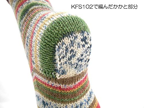 Opal Peace Socks Knitting Kit Set - Japan Wool (Kfs102) W/Needles (B) - Lollipop Green- Japan Figure Store - #1 Bring To You The Best Japanese Goods