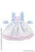 Kikipop! Mushroom Planet X Peropero Spa ~ Cruz Pop&N One Piece Set Light Blue X Pink (For Doll)- Japan Figure Store - #1 Bring To You The Best Japanese Goods