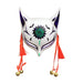Party City Kitty Large Fox Mask Cosplay Masks Japanese Kitsune Masks Traditional Masks- Japan Figure Store - #1 Bring To You The Best Japanese Goods