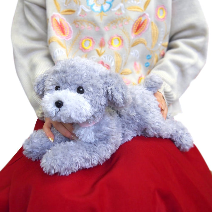 SUNLEMON Hiza Wanko Plush Doll Toy Poodle Gray Tjn- Japan Figure Store - #1 Bring To You The Best Japanese Goods