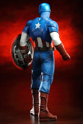 KOTOBUKIYA Mk155 Artfx Avengers Captain America Pvc Figure 1/10 Scale- Japan Figure Store - #1 Bring To You The Best Japanese Goods