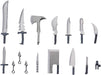 Kotobukiya Weapon Unit 34 Non-Scale Plastic Model Knife Set 66mm Length- Japan Figure Store - #1 Bring To You The Best Japanese Goods