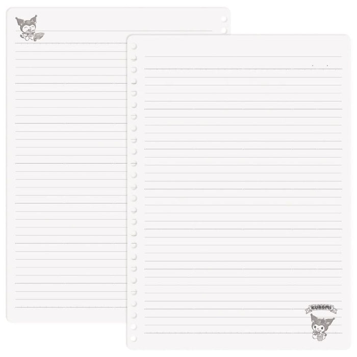 Kuromi B5 Loose-Leaf Sanrio M-Plan Notebook - 26 Holes Ruled Line Japan Character Goods- Japan Figure Store - #1 Bring To You The Best Japanese Goods