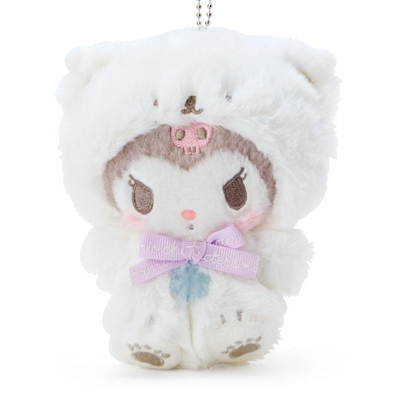 Sanrio Kuromi Mascot Holder (Fluffy Snow Design)- Japan Figure Store - #1 Bring To You The Best Japanese Goods