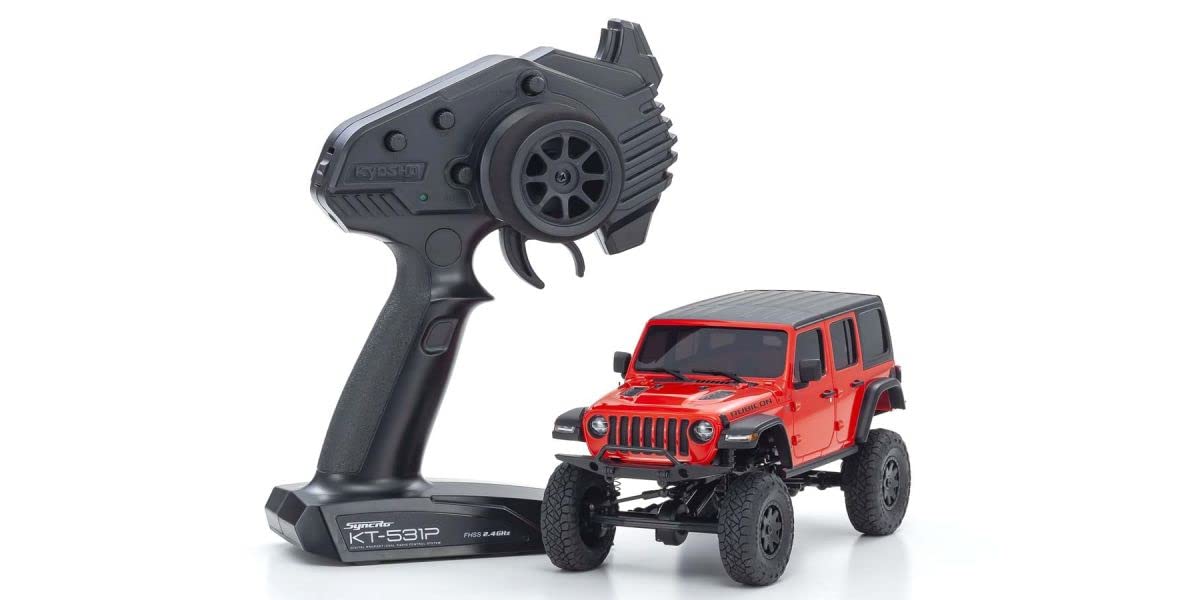 KYOSHO Rc Model Car Ready Set Mini-Z 4×4 Series Jeep Wrangler Unlimited Rubicon Firecracker Red 32521R- Japan Figure Store - #1 Bring To You The Best Japanese Goods