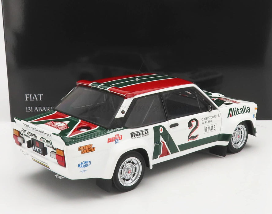 Kyosho 1/18 Fiat 131 Abarth 1978 Monte Carlo #2 Ks08376G- Japan Figure Store - #1 Bring To You The Best Japanese Goods